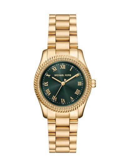 Michael Kors Lexington Three-Hand Gold-Tone Stainless Steel Watch