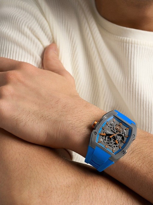 Machine X1 Automatic Blue Silicone Watch