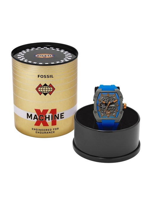 Machine X1 Automatic Blue Silicone Watch