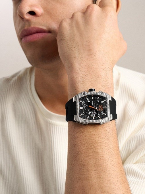 Machine X1 Automatic Black Silicone Watch