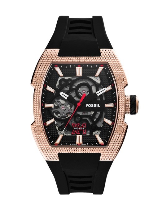 Machine X1 Automatic Black Silicone Watch