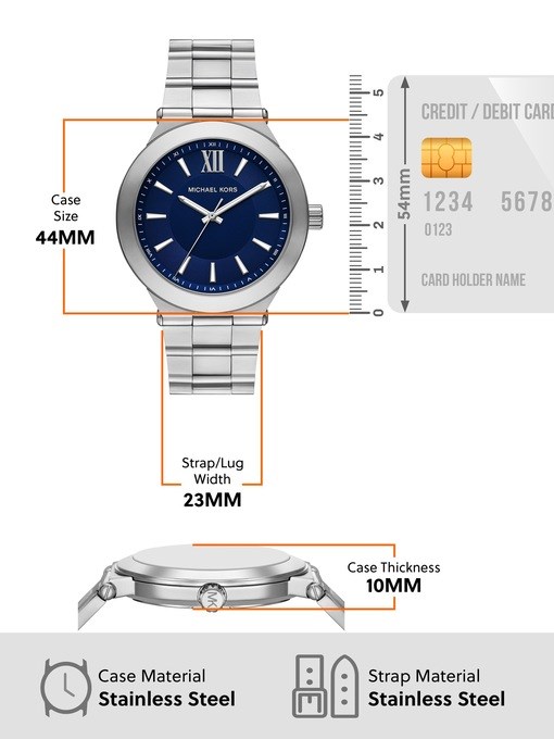 Michael Kors Billie Three-Hand Stainless Steel Watch Michael Kors Billie Three-Hand Stainless Steel Watch