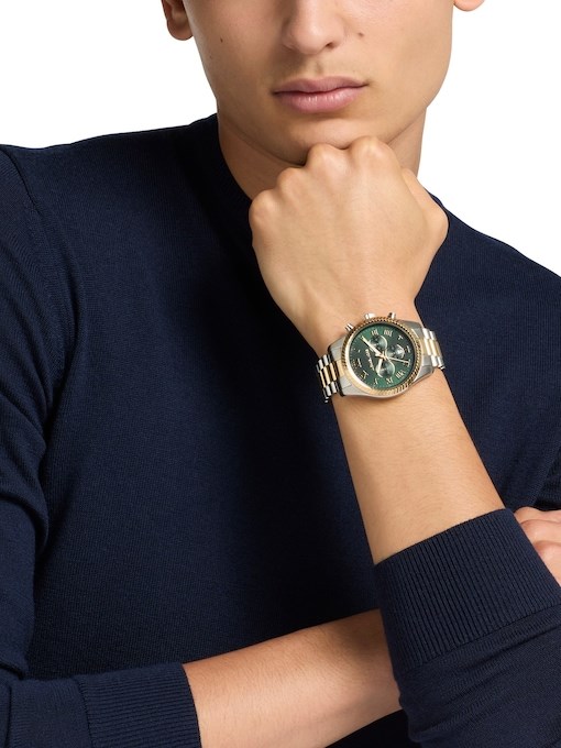 Michael Kors Lexington Chronograph Two-Tone Stainless Steel Watch Michael Kors Lexington Chronograph Two-Tone Stainless Steel Watch