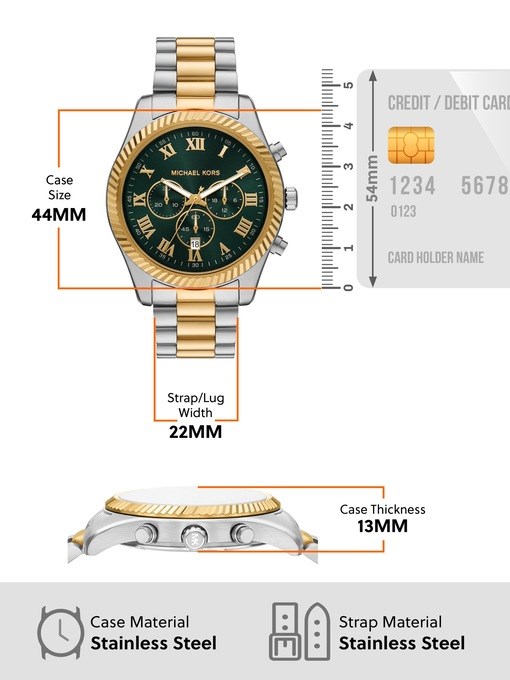 Michael Kors Lexington Chronograph Two-Tone Stainless Steel Watch