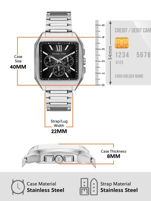 Michael Kors Hayes Chronograph Stainless Steel Watch
