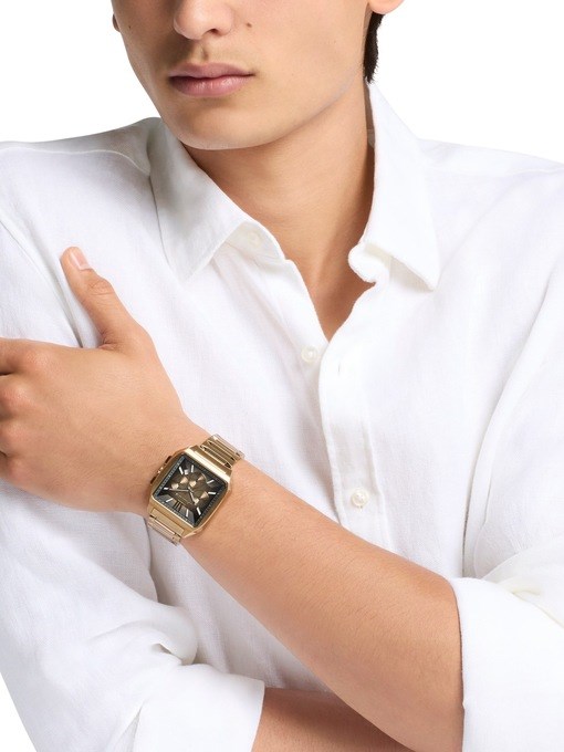 Michael Kors Hayes Chronograph Beige Gold-Tone Stainless Steel Watch Michael Kors Hayes Chronograph Beige Gold-Tone Stainless Steel Watch