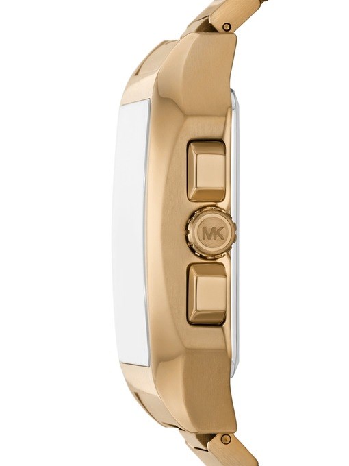 Michael Kors Hayes Chronograph Beige Gold-Tone Stainless Steel Watch Michael Kors Hayes Chronograph Beige Gold-Tone Stainless Steel Watch