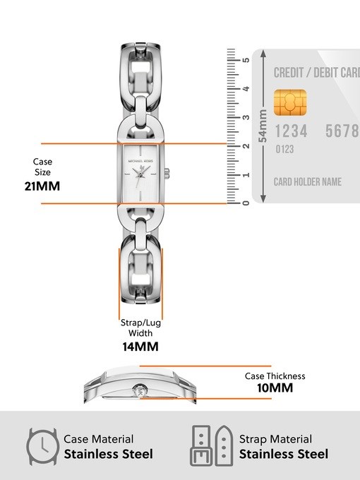 Michael Kors MK Empire Three-Hand Stainless Steel Watch Michael Kors MK Empire Three-Hand Stainless Steel Watch
