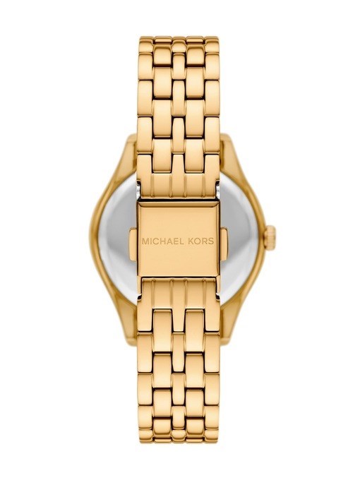 Michael Kors Harlowe Three-Hand Gold-Tone Stainless Steel Watch Michael Kors Harlowe Three-Hand Gold-Tone Stainless Steel Watch