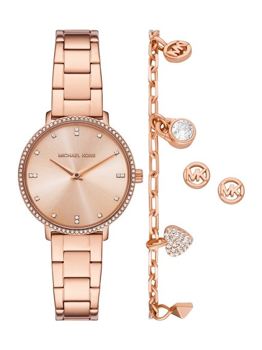 Michael Kors Pyper Two-Hand Rose Gold-Tone Stainless Steel Watch Michael Kors Pyper Two-Hand Rose Gold-Tone Stainless Steel Watch