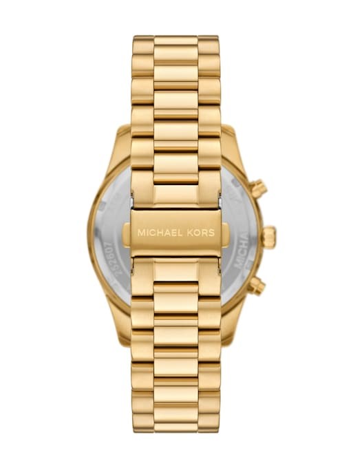 Michael Kors Lexington Chronograph Gold-Tone Stainless Steel Watch Michael Kors Lexington Chronograph Gold-Tone Stainless Steel Watch