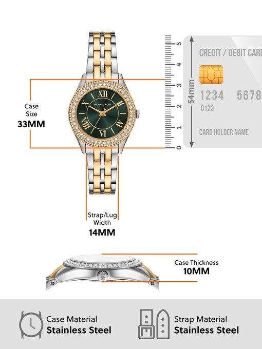 Michael Kors Harlowe Three-Hand Two-Tone Stainless Steel Watch Michael Kors Harlowe Three-Hand Two-Tone Stainless Steel Watch