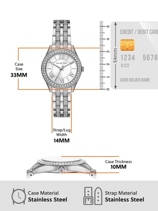 Michael Kors Harlowe Three-Hand Stainless Steel Watch Michael Kors Harlowe Three-Hand Stainless Steel Watch