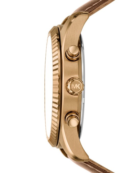 Michael Kors Lexington Chronograph Brown Leather Watch Michael Kors Lexington Chronograph Brown Leather Watch