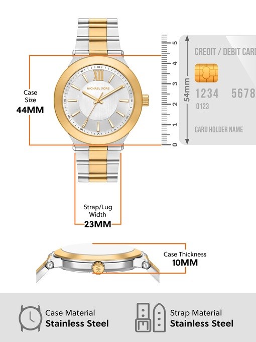 Michael Kors Billie Three-Hand Two-Tone Stainless Steel Watch Michael Kors Billie Three-Hand Two-Tone Stainless Steel Watch