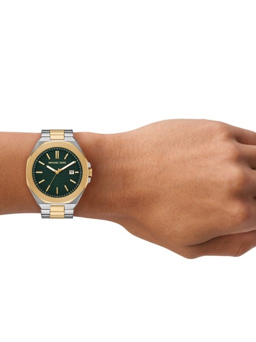 Michael Kors Callum Three-Hand Date Two-Tone Stainless Steel Watch Michael Kors Callum Three-Hand Date Two-Tone Stainless Steel Watch