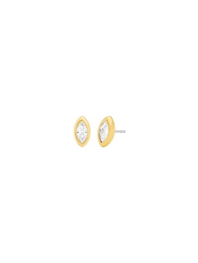 Michael Kors Bezel-Set Marquise Stud Earrings