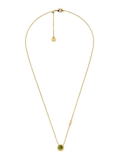 Michael Kors Solitaire Stone Pendant Necklace