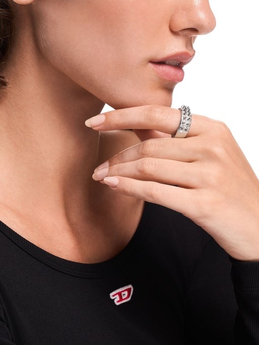 Diesel Stainless Steel Band Ring Diesel Stainless Steel Band Ring