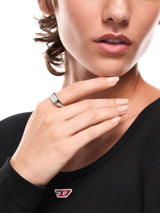 Diesel Stainless Steel Signet Ring Diesel Stainless Steel Signet Ring