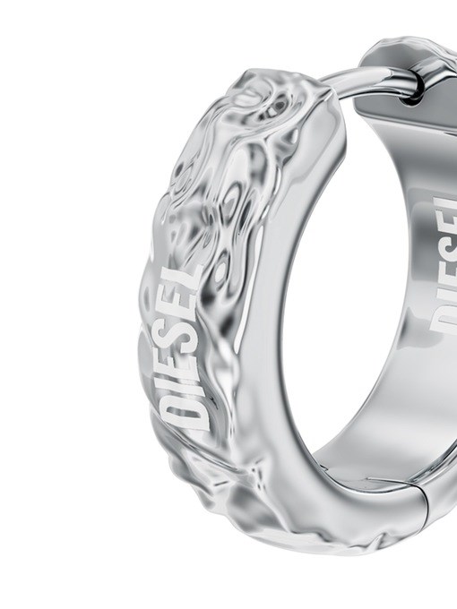 Diesel Stainless Steel Hoop Earring