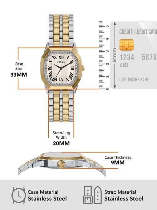 Harlow Three-Hand Two-Tone Stainless Steel Watch Harlow Three-Hand Two-Tone Stainless Steel Watch