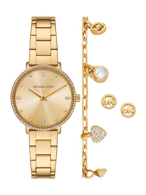Michael Kors Pyper Two-Hand Gold-Tone Stainless Steel Watch Michael Kors Pyper Two-Hand Gold-Tone Stainless Steel Watch