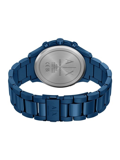 Armani Exchange Chronograph Blue Stainless Steel Watch Armani Exchange Chronograph Blue Stainless Steel Watch