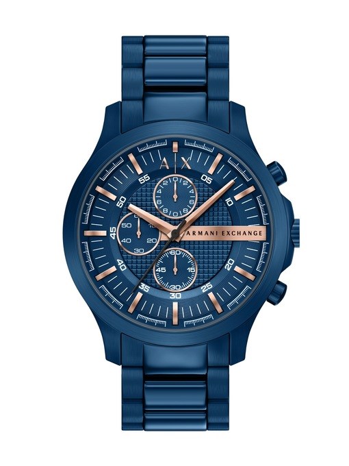 Armani Exchange Sync Chronograph Black Silicone Watch