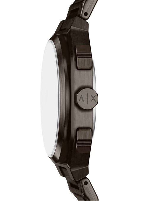 Armani Exchange Bass Dual-Time Brown Stainless Steel Watch