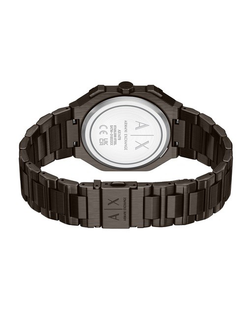 Armani Exchange Bass Dual-Time Brown Stainless Steel Watch
