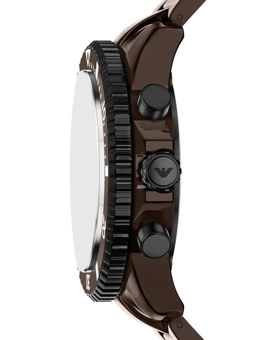Emporio Armani World Explorer Chronograph Brown Ceramic Watch Emporio Armani World Explorer Chronograph Brown Ceramic Watch