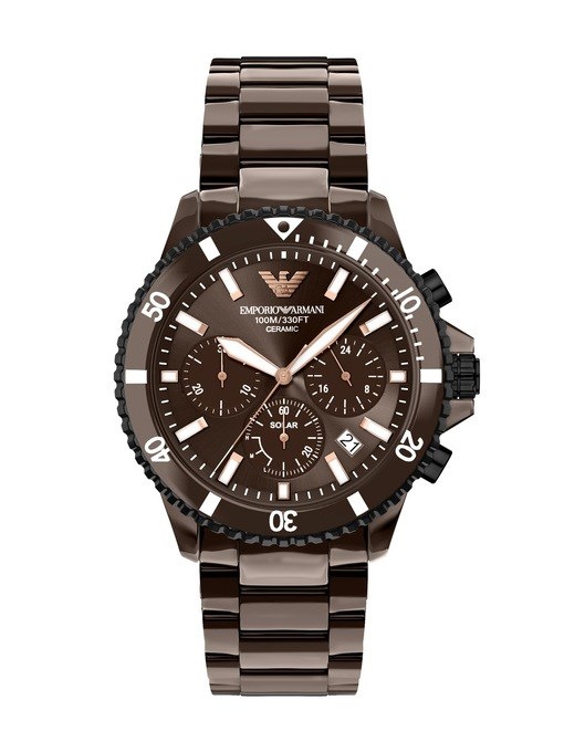 Emporio Armani World Explorer Chronograph Blue Ceramic Watch