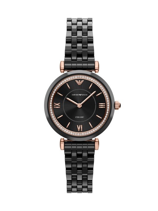 Emporio Armani Two-Hand Black Ceramic Watch Emporio Armani Two-Hand Black Ceramic Watch