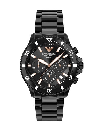 Emporio Armani Chronograph Black Ceramic Watch