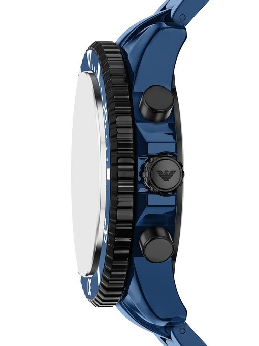 Emporio Armani World Explorer Chronograph Blue Ceramic Watch Emporio Armani World Explorer Chronograph Blue Ceramic Watch