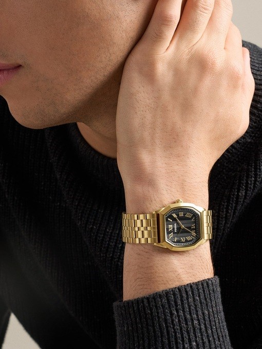 Harlow Three-Hand Gold-Tone Stainless Steel Watch