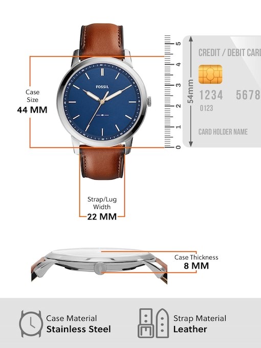 Fossil The Minimalist 3H Brown Watch FS5304