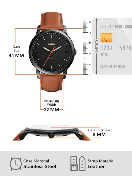 Fossil The Minimalist 3H Brown Watch FS5305