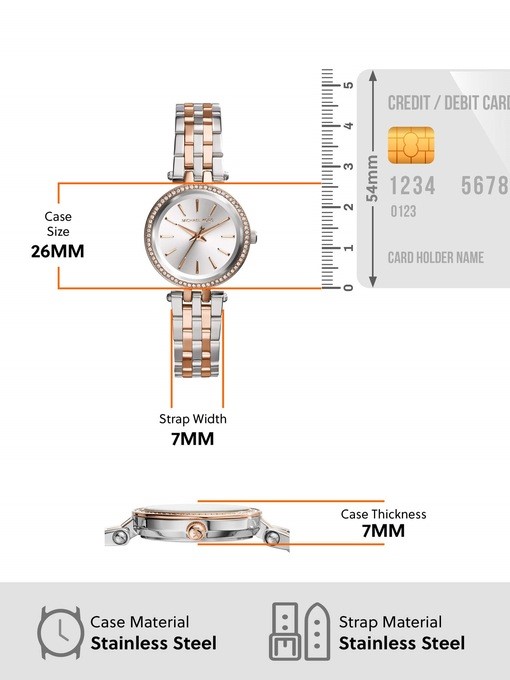 Michael Kors Petite Darci Two Tone Watch MK3298