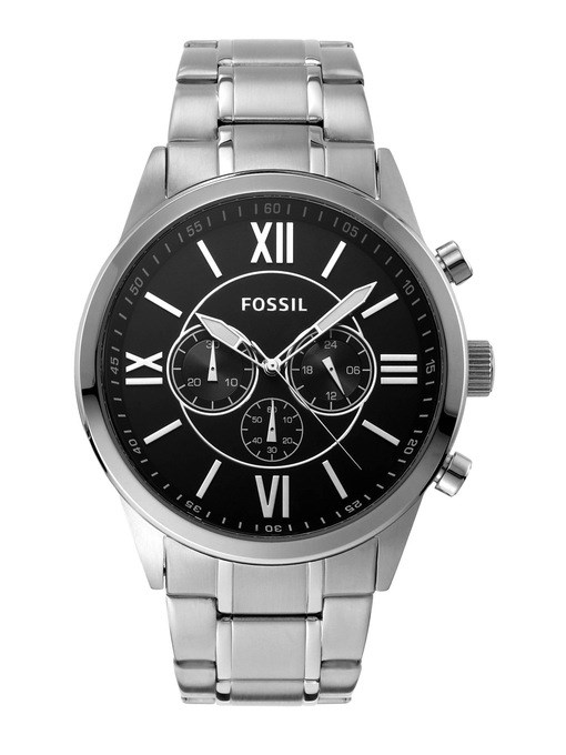Fossil Flynn Silver Watch BQ1125 Fossil Flynn Silver Watch BQ1125