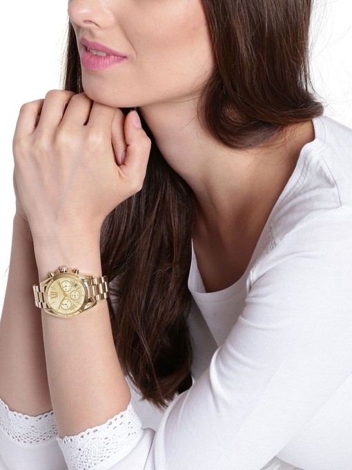 Michael Kors Mini Bradshaw Gold Watch MK5798