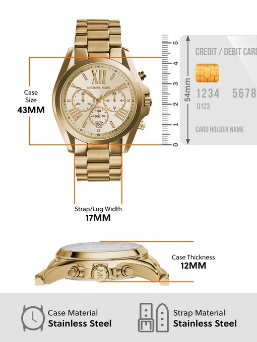 Michael Kors Bradshaw Gold Watch MK5605