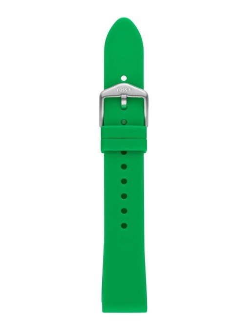 18mm Emerald Silicone Strap