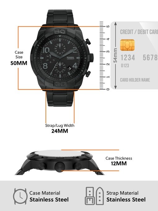 Fossil Bronson Black Watch FS5712