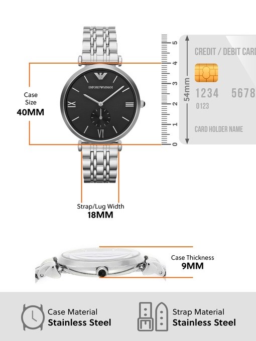 Emporio Armani Silver Watch AR1676