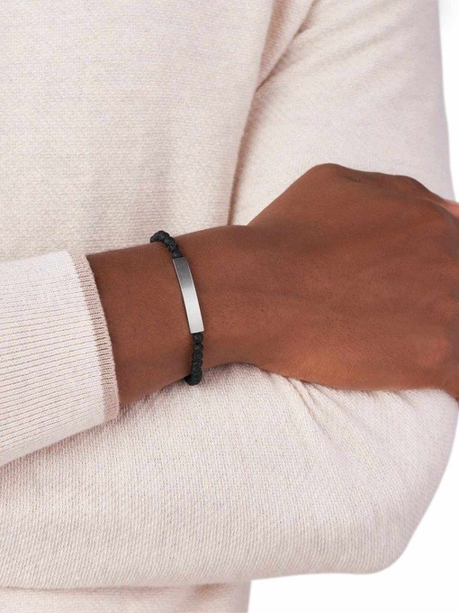 Fossil Vintage Casual Black Bracelet JF03247040 Fossil Vintage Casual Black Bracelet JF03247040