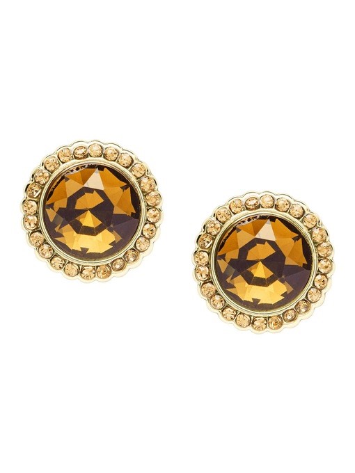 Fossil Vintage Glitz Gold Earring JF03423710