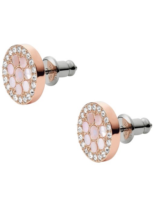 Fossil Mop Rose Gold Earring JF02906791