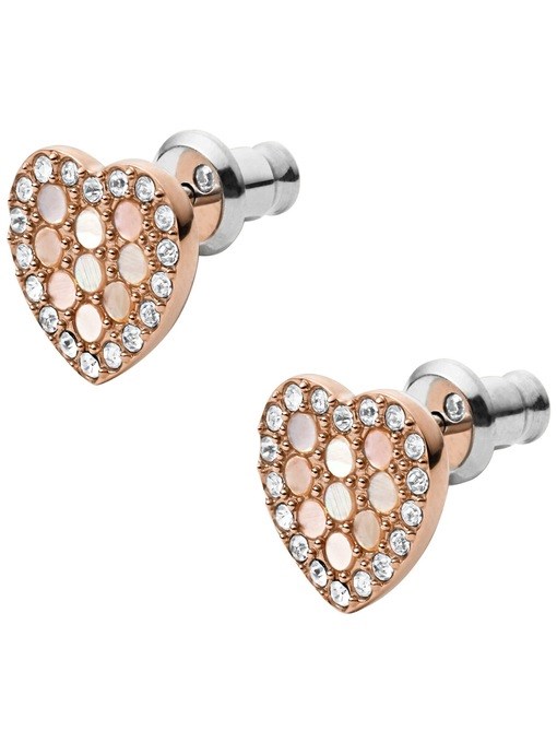 Fossil Vintage Glitz Rose Gold Earring JF03162791